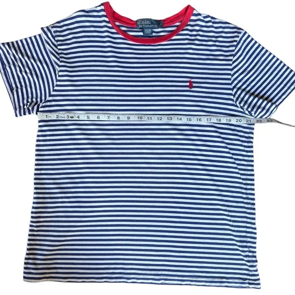 Polo Ralph Lauren Striped Crew Neck T Shirt Size Large - Picture 10 of 13
